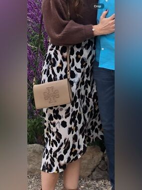 Leopard Print Wrap Skirt